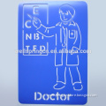 Popular colorful kids education pp plastic numbers stencil